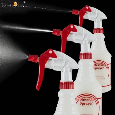 Plastic Trigger Spray Bottle 500ml 750ml 24oz 1000ml 1l Spray Bottle Trigger Multifunctional Hdpe Mist Spray Bottle