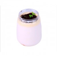 Disposable milk tea cup pet transparent beverage bottle with lid U-shaped juice cup